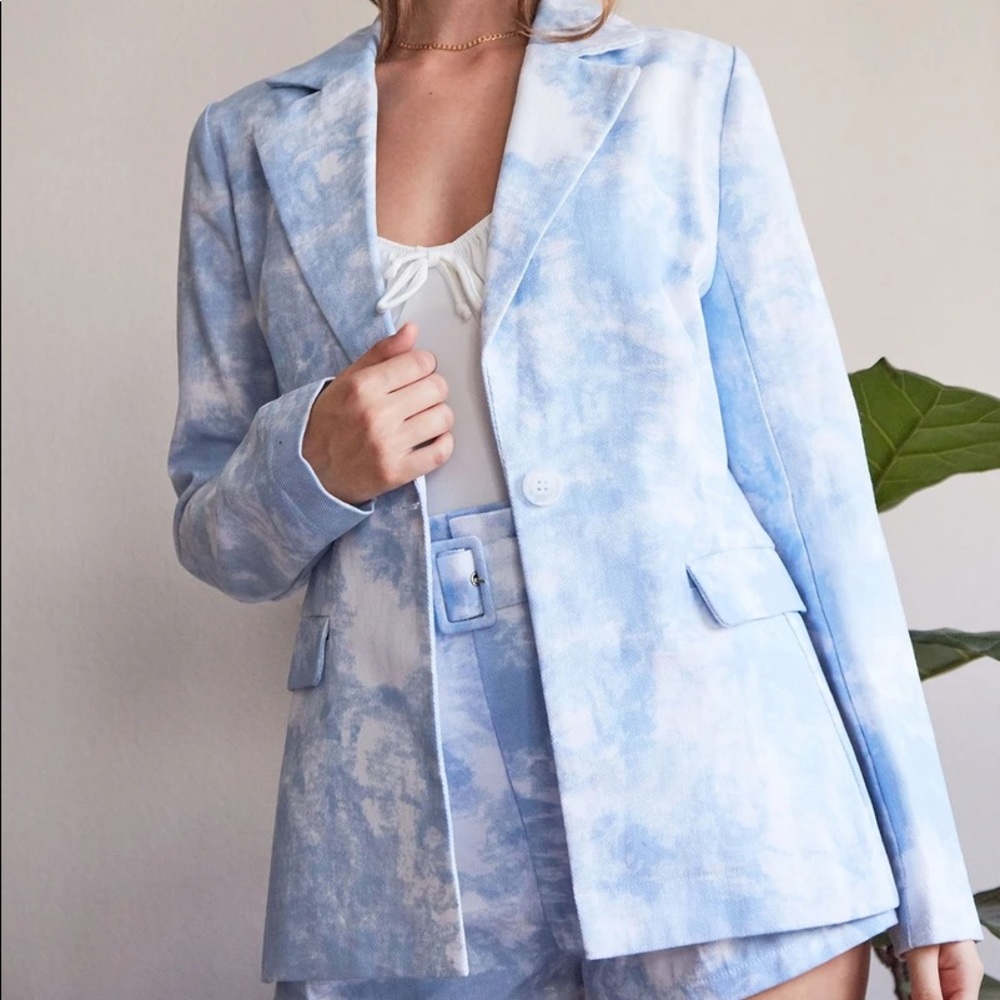 Fashion Nova Vintage Blue Blazer